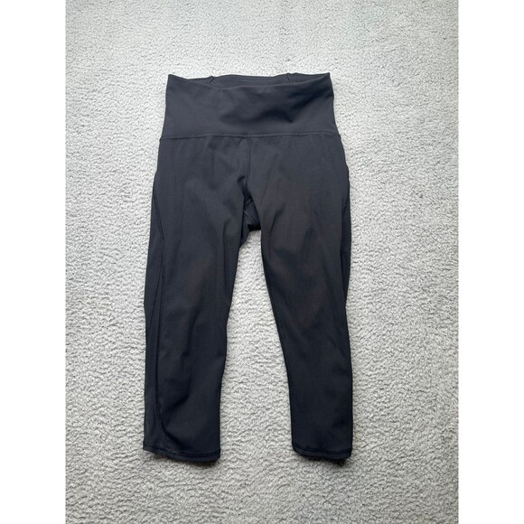 Lululemon Train Times Crop size 6 black (17) - Picture 1 of 6